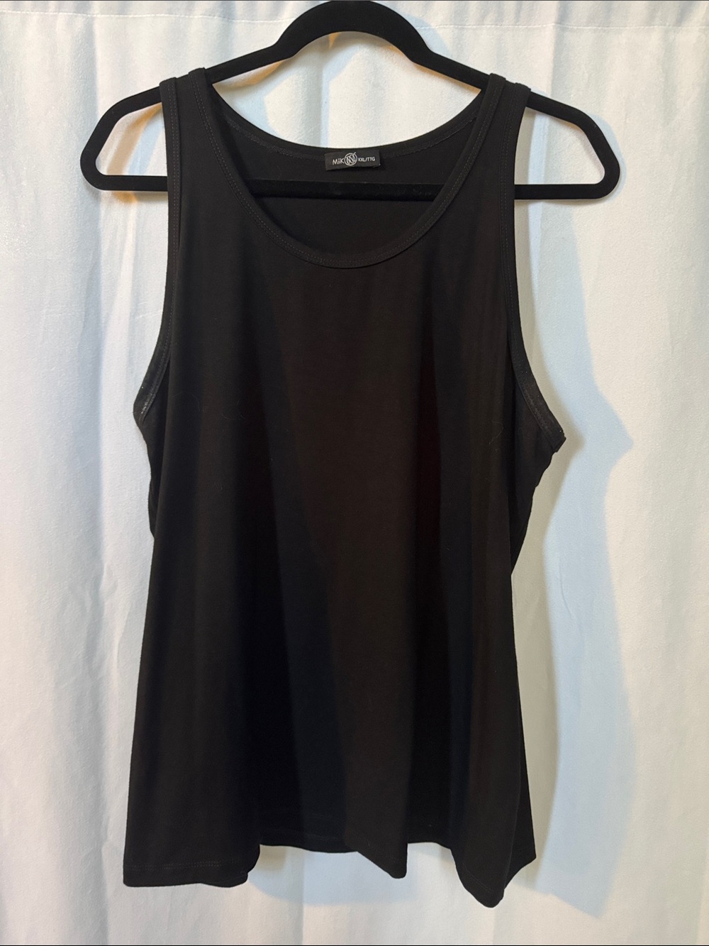 Marc New York Black Scoop Neck Tank Top